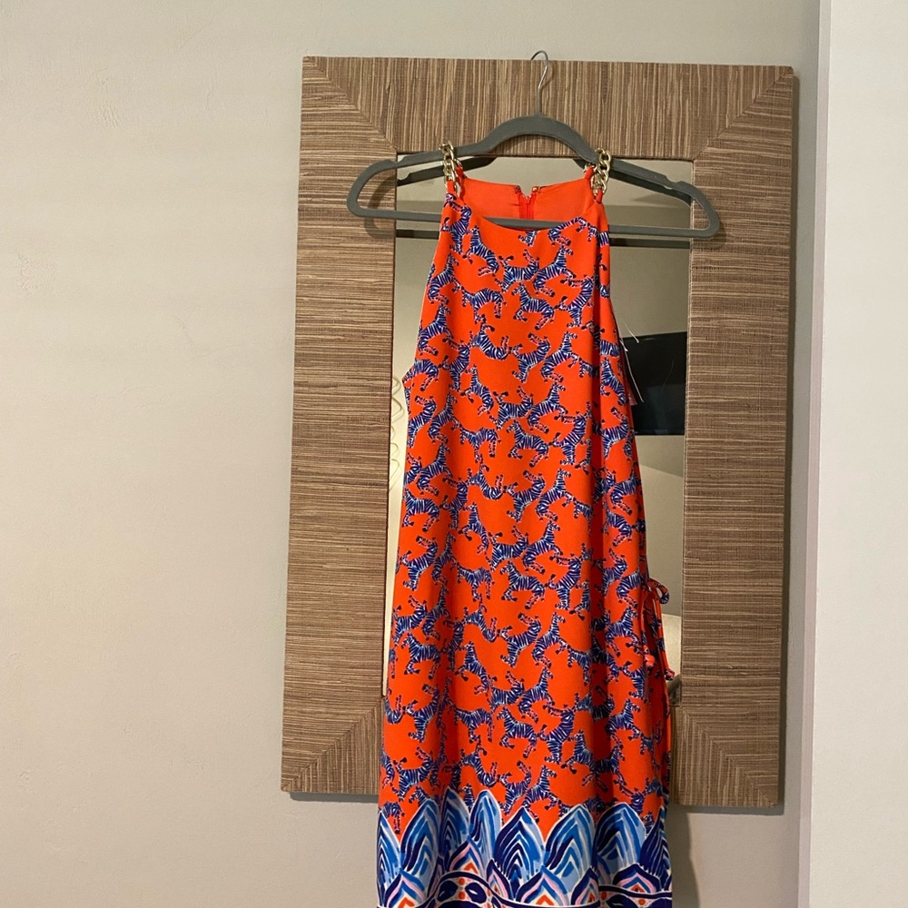 Lilly Pulitzer romper dress. Brand new with tags. Size 10.
